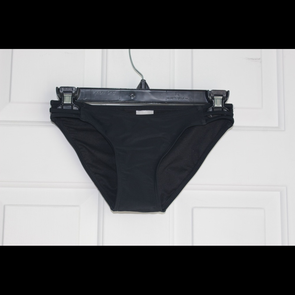 Xhilaration strappy black bikini bottom